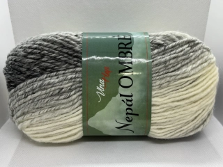Nepál ombré 7409 šedá