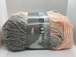 Nepál ombré 7412 růžová-šedá
