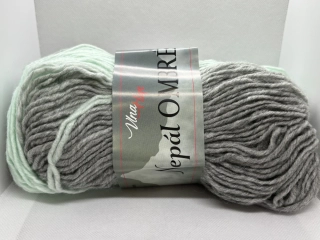 Nepál ombré 7413 tyrkysová-šedá
