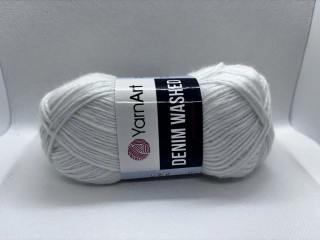 Denim washed 900 bílá