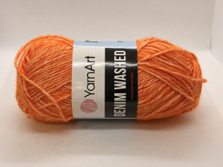 Denim washed 902 oranžová