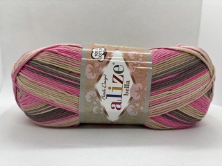 Bella batik 7829 růžová-hnědá