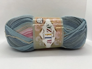Bella batik 2970 růžová-světle modrá