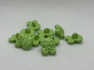 Knoflík zajíc 16x17 mm zelený
