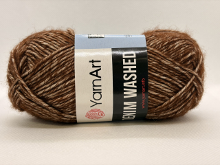 Denim washed 917 tmavě hnědá
