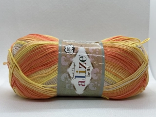 Bella batik 7687 žlutá-oranžová