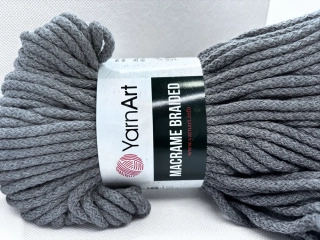macrame braided 774 šedá