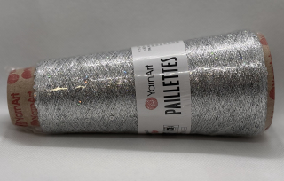 Paillettes 8001 stříbrná