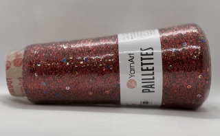 Paillettes 8006 červená