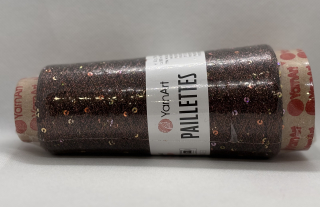 Paillettes 8007 tmavě hnědá