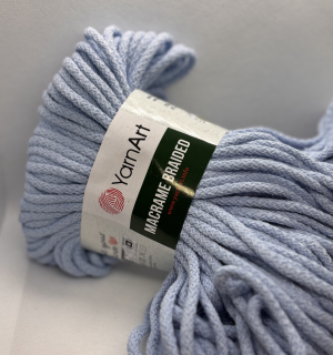 macrame braided 760 bledě modrá