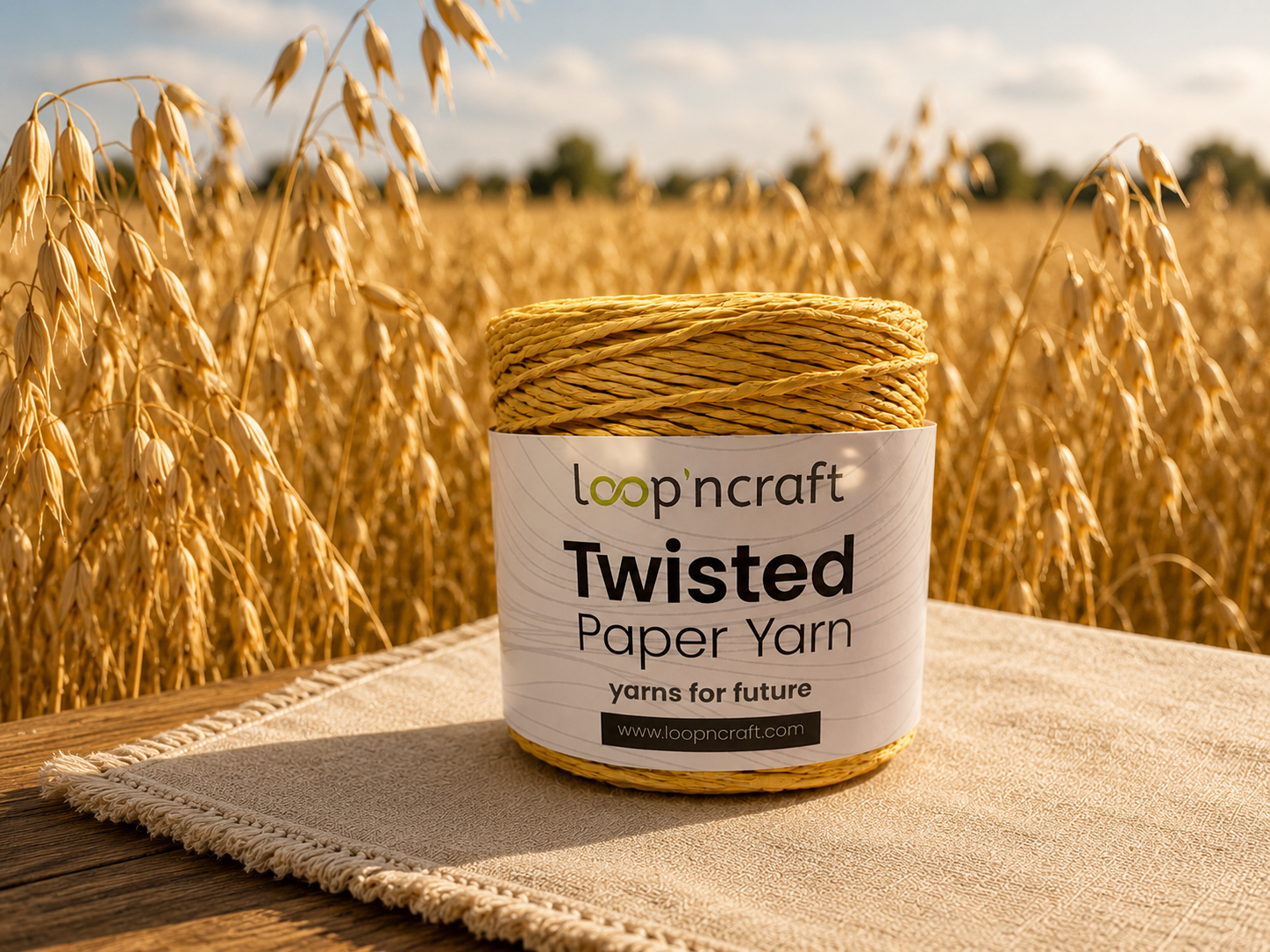 twisted paper yarn papírová příze